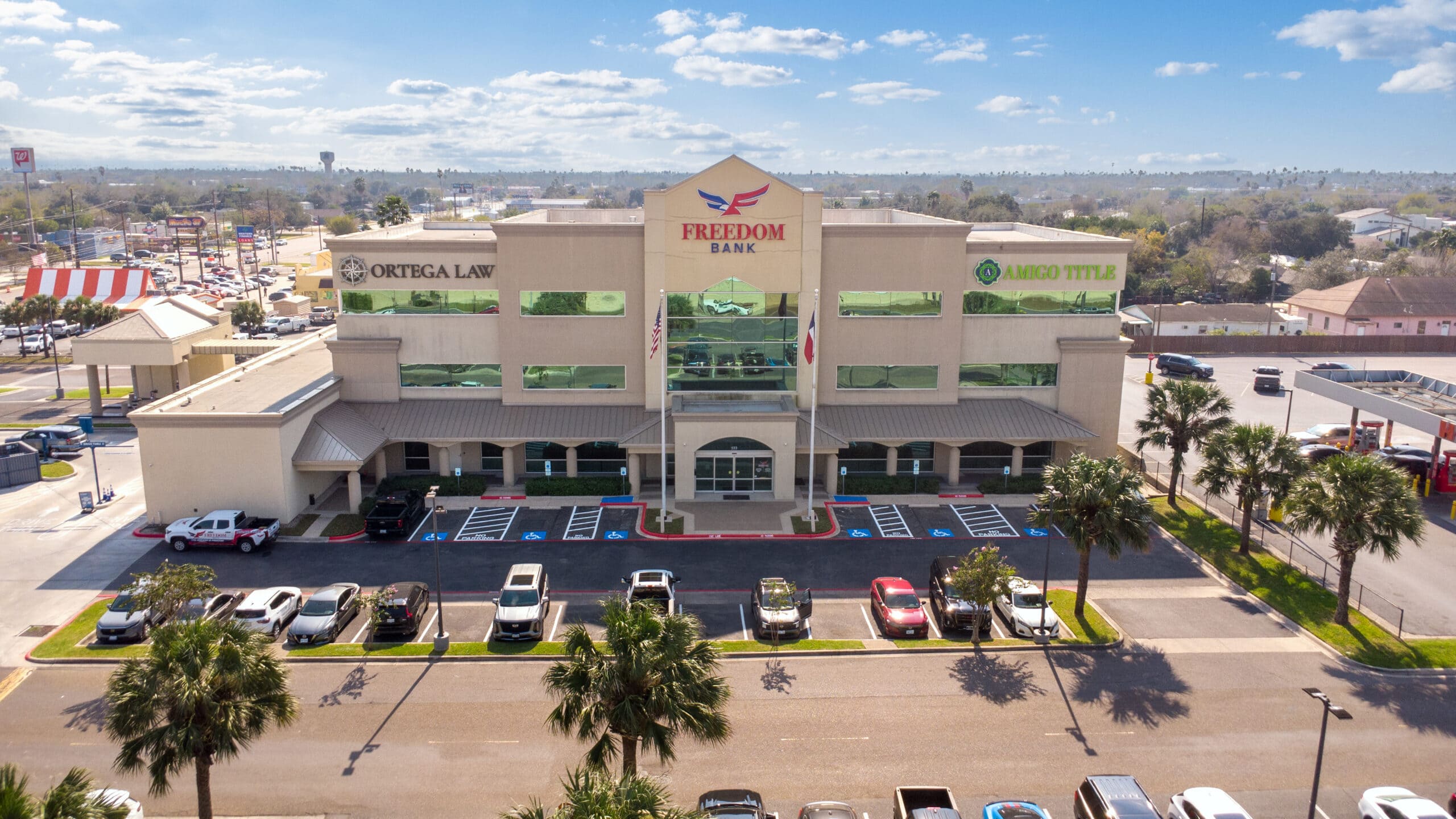 Alamo front store Freedom Bank Texas